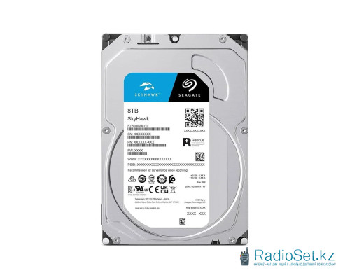 Жесткий диск Seagate SkyHawk ST8000VX010 HDD 8Tb 3.5", 256 MB, SATA III